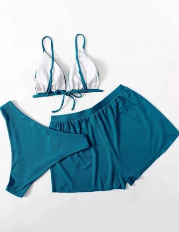 Costum de baie SHEIN CURVE, turcoaz, 0 XL