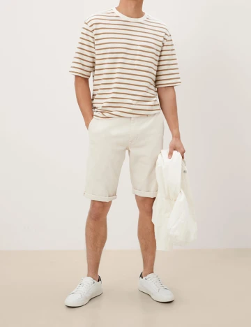 Pantaloni scurti s.Oliver, ecru, W30