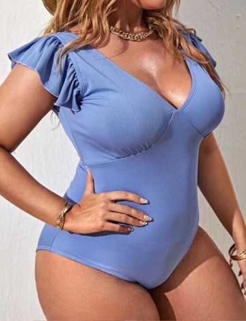 Costum de baie SHEIN CURVE, mov