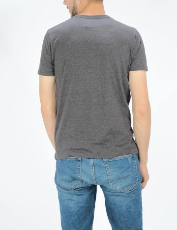 Tricou Milano Bulls, gri inchis, S Gri