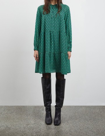 Rochie scurta Ichi, verde, 40