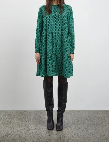 Rochie scurta Ichi, verde, 40