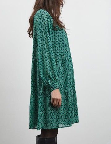 Rochie scurta Ichi, verde, 40