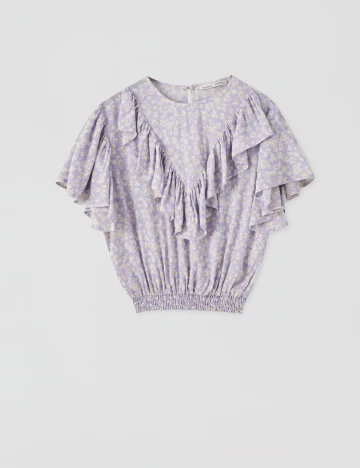 Camasa Pull&Bear, model floral, M Floral print