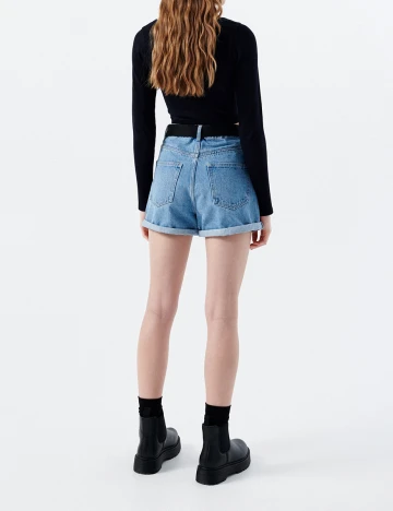 Pantaloni Scurti CROPP, albastru, 32