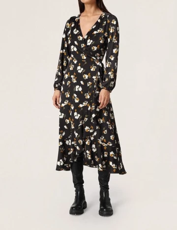 Rochie medie Soaked In Luxury, negru, XL