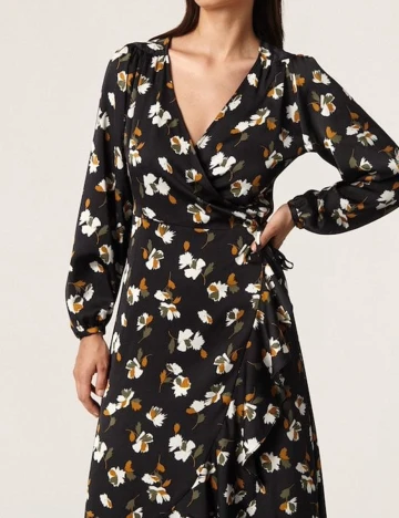 Rochie medie Soaked In Luxury, negru, XL