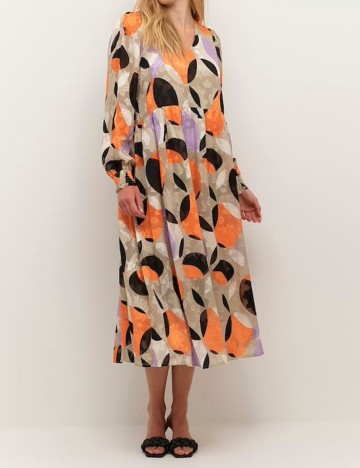 Rochie medie Kaffe, mix culori, 40