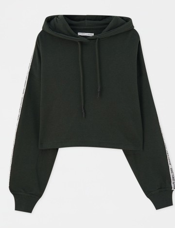 Hanorac Pull&Bear, verde, L