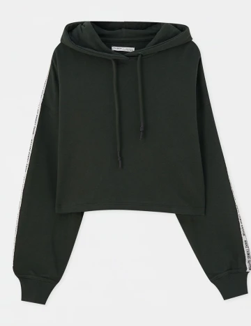 Hanorac Pull&Bear, verde, L Verde