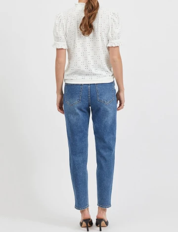 Bluza Vila, alb, S Alb