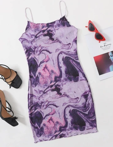 Rochie scurta SHEIN, mov, XL Mov