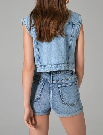Pantaloni scurti Sinsay, albastru, 38 Albastru