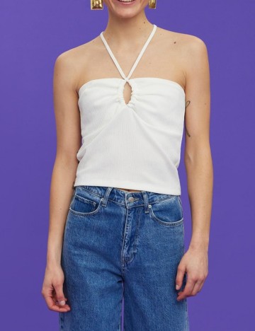 
						Top Vero Moda, alb, M