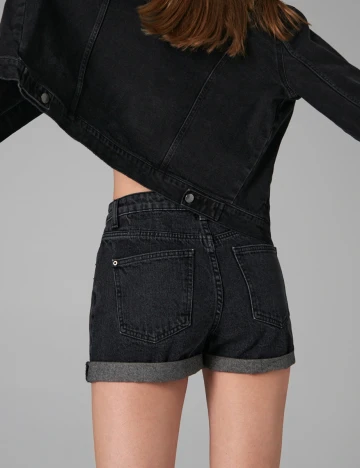 Pantaloni scurti Sinsay, negru, 38