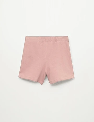 Pantaloni Scurti Mango Kids, roz, 9-10 Ani Roz