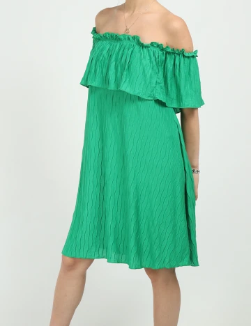 Rochie scurta Vila, verde, S