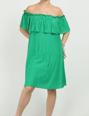 Rochie scurta Vila, verde, S