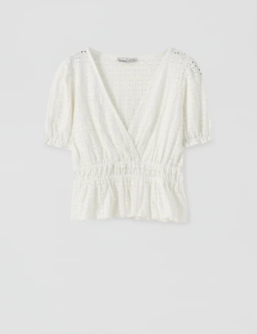 Top Pull&Bear, alb, L
