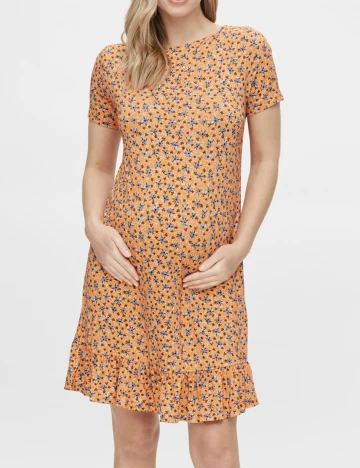 Rochie scurta Mamalicious, portocaliu, XS