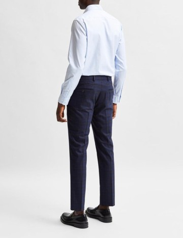 Pantaloni Selected, bleumarin