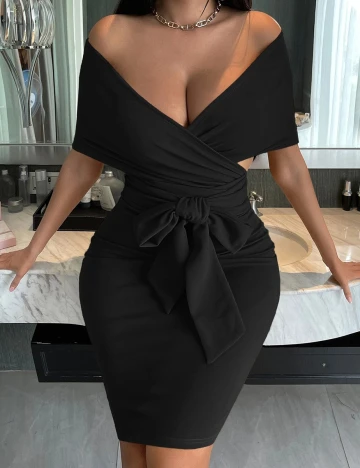 Rochie scurta SHEIN, negru, XS