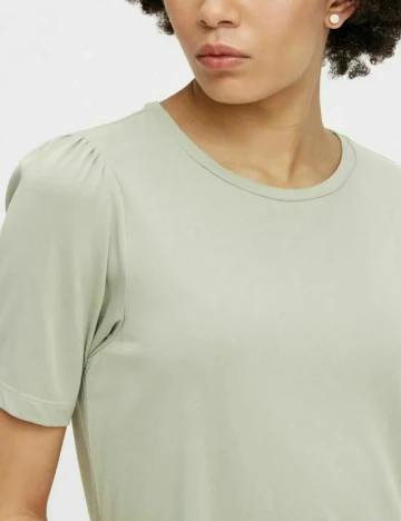 Rochie scurta Pieces, verde deschis, M