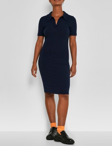 Rochie medie Noisy May, bleumarin, M