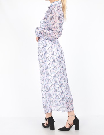 Rochie medie Vila, roz, 40