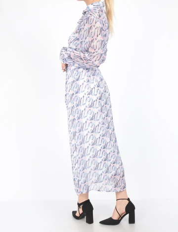 Rochie medie Vila, roz, 40 Roz