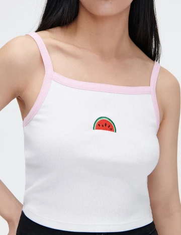 Top CROPP, alb, L