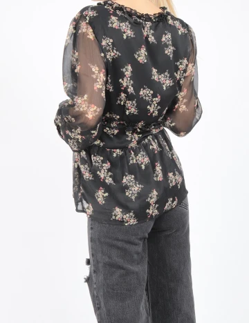 Bluza Vero Moda, negru floral