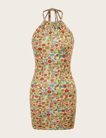 Rochie scurta SHEIN, floral, L