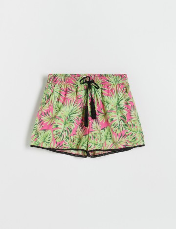 Pantaloni Scurti Reserved, roz-verde, 36