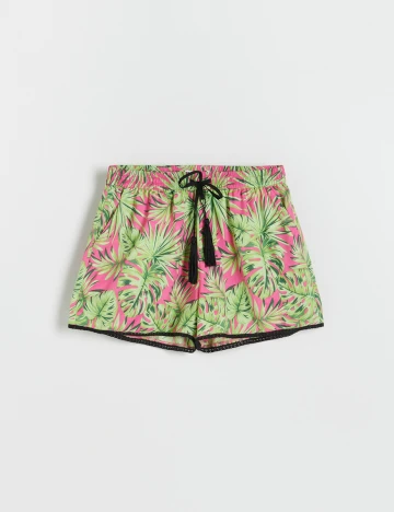 Pantaloni Scurti Reserved, roz-verde, 36