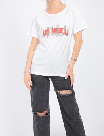 Tricou SHEIN, alb, S