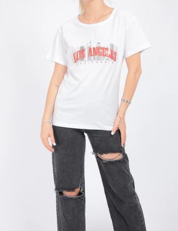 Tricou SHEIN, alb, S