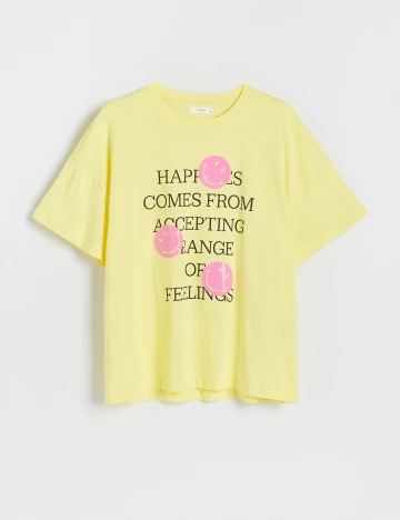 Tricou Reserved, galben