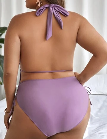 Costum de baie SHEIN CURVE, mov, 1 XL