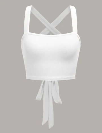 Top SHEIN, alb, M