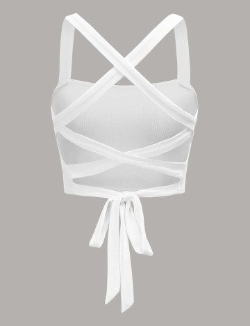 Top SHEIN, alb, M
