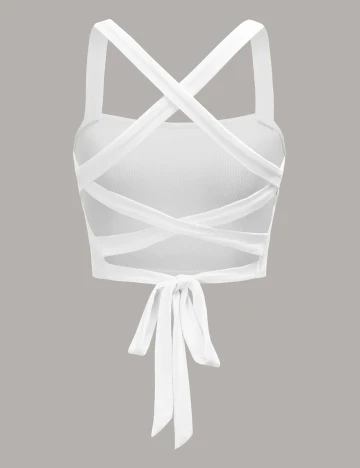 Top SHEIN, alb, M