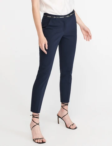 Pantaloni Reserved, bleumarin, 40 Albastru