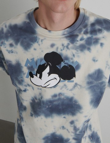 Tricou Reserved, alb/albastru, L