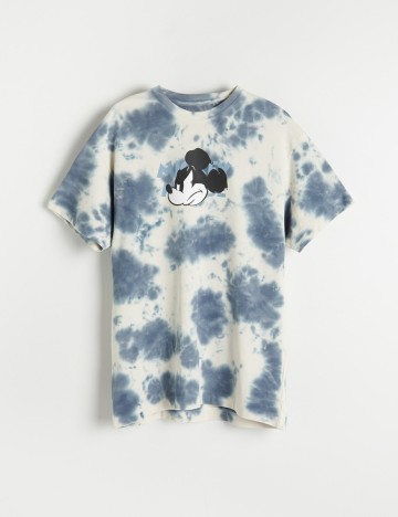 Tricou Reserved, alb/albastru, L