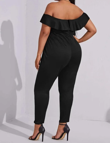 Salopeta SHEIN CURVE, negru, 2XL Negru