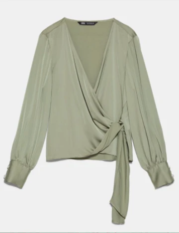 Camasa Zara, verde, M
