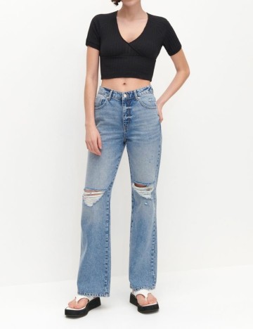 
						Top Reserved, negru, L