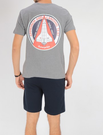 Pijama Reserved, gri/bleumarin, M