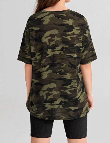 Tricou Shein Kids, army, 12-13 ANI